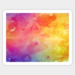 colorful Aquarell Texture Sticker